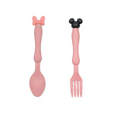 3Pcs/Set Baby bowl+spoon+fork Feeding Food Tableware Cartoon Bear Kids Dishes Eating Dinnerware Anti-hot Training Dinner Plate