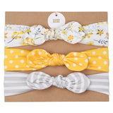 3 pcs Baby Bowknot  Flower Headbands
