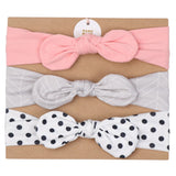 3 pcs Baby Bowknot  Flower Headbands