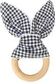 Organic Wooden Baby  Bunny Ears Teether