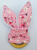 Organic Wooden Baby  Bunny Ears Teether