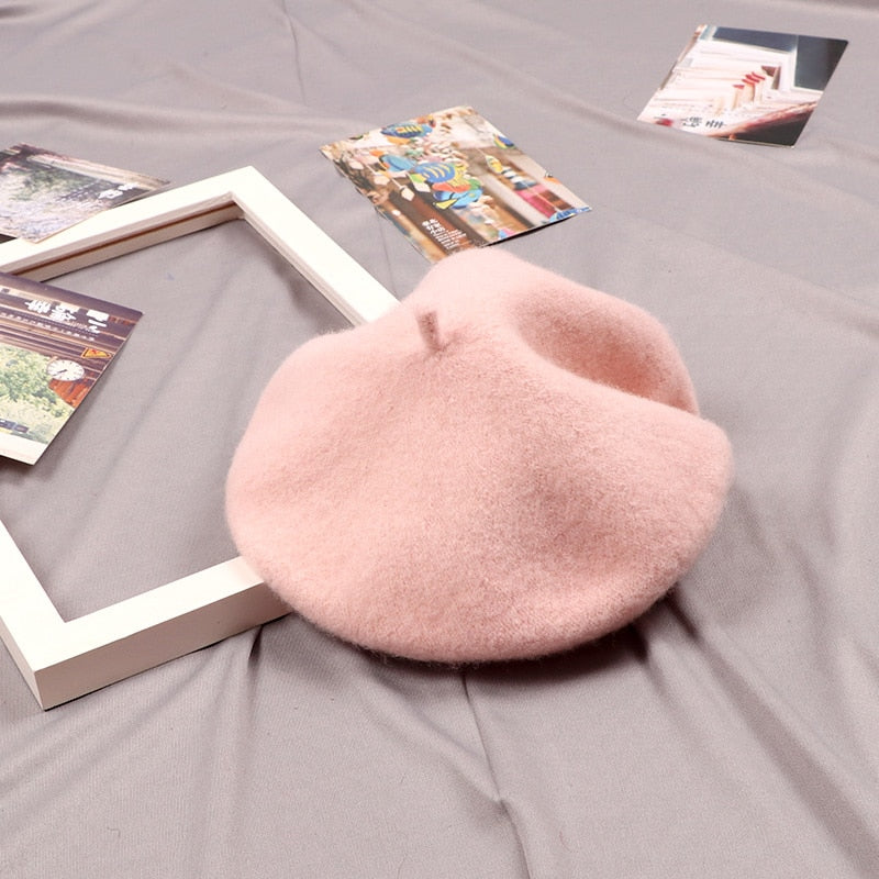 Cute Adjustable  Wool Baby / Kid Cap
