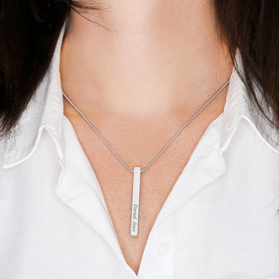 Bar Necklace, A Special Gift That Will be Kept Forever